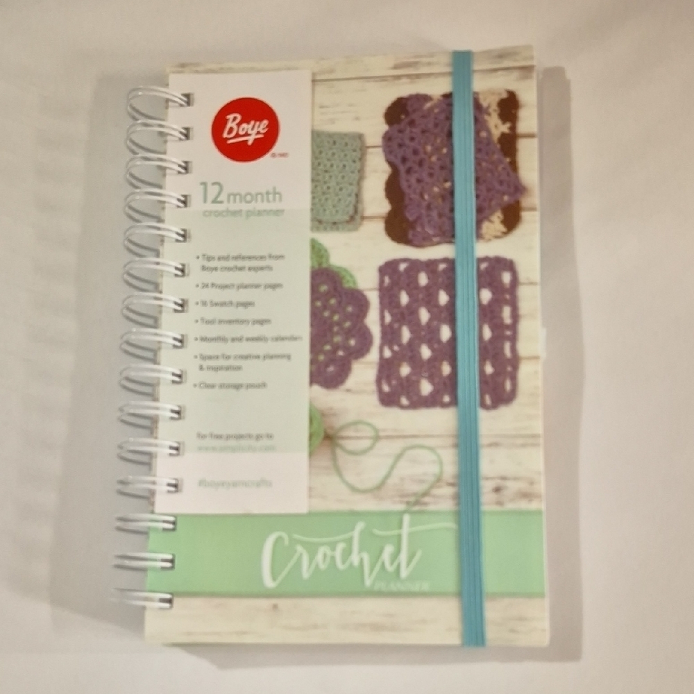 Boye Crochet Planner - Purple and Green
